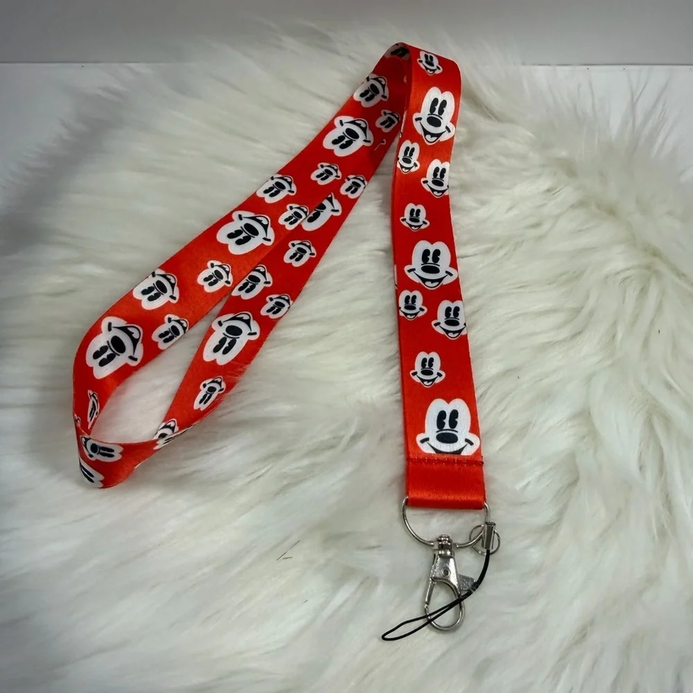💙3/$20💙 MICKEY MOUSE Lanyard with Silver Hardware🤍
